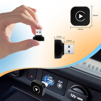 Rhythm Mini Ultra Wireless Carplay Dongle Plug and Play Channel Commande au volant filaire vers USB sans fil