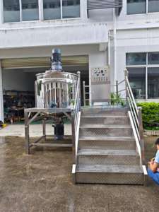 Máquina Mezcladora de Champú y Acondicionador de Alta Calidad CYJX, Tanque de Mezcla de 1000 Litros de Grado Alimenticio para la Industria Cosmética con <span class=keywords><strong>Agitador</strong></span> - Product Image 1