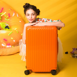 Candy Colored <b>Trolley</b> Case 24 Inch ABS Material Swivel Wheels Solid Color Luggage For Business Travel Spring 2025 - Product Image 1