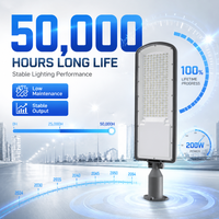 Éclairage de parking à bas prix, éclairage extérieur étanche IP66, lampadaire en aluminium 50W 100W 150W 200W, lampadaire LED