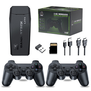 M8 4K Retro Consola de juegos portátil 64G Incorporado 20000 + Juegos Controlador inalámbrico <span class=keywords><strong>Gamepad</strong></span> Compatible con PS1 - Product Image 1