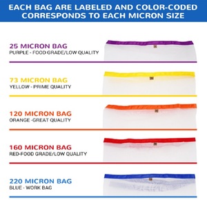 Sacs à bulles en maille 1 Gallon, 5 sacs à bulles, sacs filtrants, <span class=keywords><strong>Kit</strong></span> d'extraction d'essence - Product Image 2