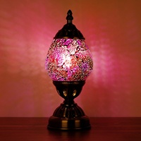 Marrakesch Dekorationen Mosaik Glas Ei geformte marok kanis che Laterne Schreibtisch Nachtlicht lampen Türkische Tisch lampe Nachttisch lampe