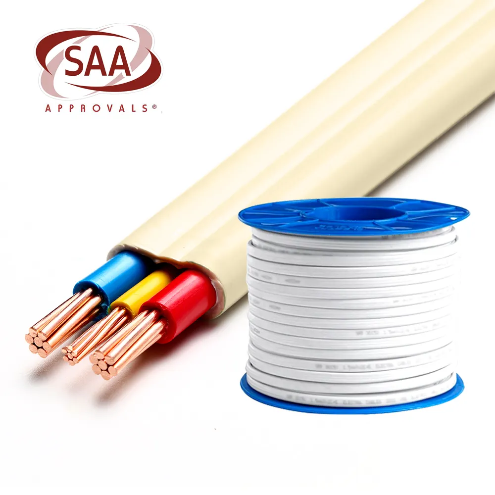 SAA Certificated TwinとEarth Cable Flat 3 Core 1.5MM 2.5MM Cable Wholesale Price