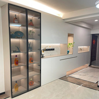 Mueble de Cocina Modular de Madera Maciza de Diseño Contemporáneo, Ecológico, para Comedor, Aparador, Consola, Mesa, Armario, Alacena