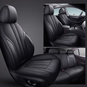 Nueva Funda de Asiento de Coche Transpirable Personalizada, Juego de Fundas de Asiento de Cuero Completo Cómodas para Toyota - Product Image 6
