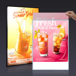Boîtes lumineuses publicitaires LED rétroéclairées ultra-minces <span class=keywords><strong>pour</strong></span> intérieur, cadres en aluminium résistants aux intempéries, cadres rétroéclairés <span class=keywords><strong>pour</strong></span> affiches et enseignes - Product Image 6