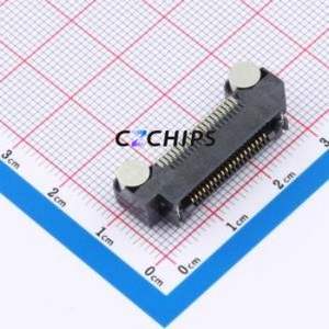 ERF8-020-01-S-D-RA-TR Board-to-Board & Backplane Connector SMD,P=0.8mm,Horizontal Mount Connector 0.8mm Horizontal Mount 2 Gold - Product Image 1