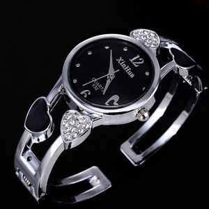 Montre-bracelet à Quartz pour femmes, à la mode, avec décor en cristal, pour un usage quotidien - Product Image 4