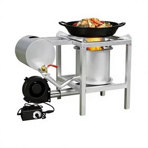 Fournisseur en gros de poêles <span class=keywords><strong>à</strong></span> combustion écologiques OEM personnalisées avec souffleur, chauffage portable multi-combustibles, équipement de camping - Product Image 1