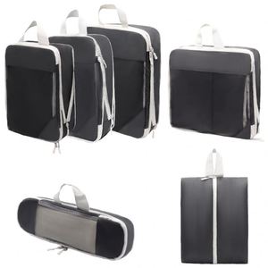Nouvel ensemble de 6 organisateurs de bagages compressibles en tissu durable pour voyage – Prix - Product Image 2