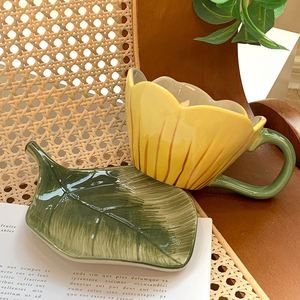 Japanese Kiln Change Hand Brew Coffee Cup & Saucer Vintage Ceramic Latte Art Cup Creative Niche American Afternoon <b>Tea</b> Cup - Product Image 4