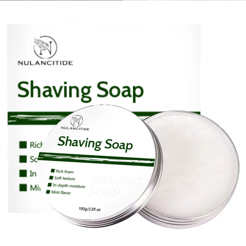 OEM Wholesale Vegan Shaving Cream Men's Shaving Foam Soap Bar Shave Soap Private label