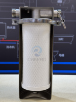 Boîtier de filtre en acier inoxydable pour traitement de l'eau de toute la maison, appareil de traitement de l'eau, filtre à charbon composite 10"x4.5", préfiltre à eau extérieur