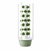 Tour hydroponique à flux et reflux à 7 niveaux avec système vertical, éclairage LED et minuterie de pompe pour jardin intérieur
