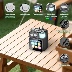 Altavoz K15 con pantalla LED Soporte de pantalla táctil Calendario Control de volumen Mensaje meteorológico Luz RGB BT 5,4 - Product Image 5