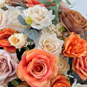 DKB - Bolas de Flores de Rosa Artificiales Realistas, Tacto Real, de Seda, para Centros de Mesa de Boda, Decoración de Mesa, Blanco, Rosa, Varios Tamaños - Product Image 4