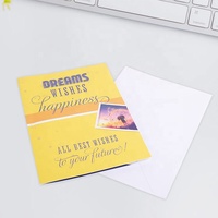 Vente en gros de cartes de voeux d'anniversaire musicales audio populaires de 30 secondes personnalisées avec lumière pour carte-cadeau