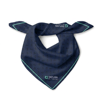 Bandana Katun Custom dengan Label Tenun, Syal Hewan Peliharaan yang Dipersonalisasi, Headband Hiking, Syal Rambut Promosi dengan Logo Custom