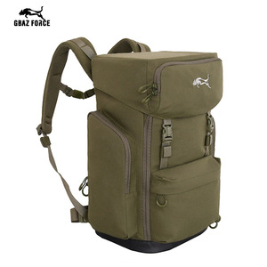 Mochila de Caza Gbaz Force 25L, Verde, de Nailon, con Funda Impermeable para Asiento y Bolsillo Interior con Cremallera, Unisex, para Actividades al Aire Libre - Product Image 1