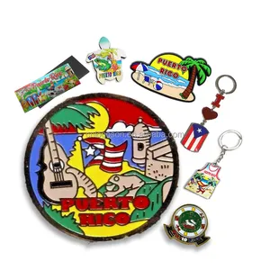 Custom Promotion Hard Enamel Pin Badge Puerto Rico Souvenir Gift Metal Logo Pin Wholesale