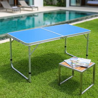 Table pliante moderne en aluminium, légère et portable, mobilier d'extérieur pour le camping, les pique-niques, les marchés et les barbecues