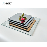 1mm-6mm clair flotteur argent miroir verre solide double revêtement en aluminium pour hôtel salle de bain applications industrielles unidirectionnelles