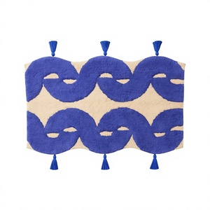 Alfombra de Baño ITHL de Algodón Puro, Estilo Americano, con Diseño Floral, Ecológica, Duradera, Hecha a Máquina - Product Image 1