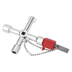 Llave Cruzada Universal Multifunción de 4 Vías, para Medidor de Gas, Grifo, Electricistas, Caja de Distribución Eléctrica - Product Image 1