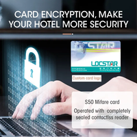 Carte RFID de haute qualité Locstar Hotel déverrouillée avec encodeur et interrupteur d'économie d'énergie serrure de porte d'hôtel