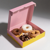 Séparateur personnalisé insérer boîte à biscuits étanche carton papier emballage de qualité alimentaire pour Biscuit Brownie Macaron Donut expédition