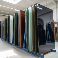 Vente directe d'usine de vitraux personnalisables (spécifiquement pour les applications en verre artistique)