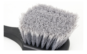 Brosse de nettoyage pour jantes de voiture, brosse douce grise pour moyeu et pneu, idéale pour le detailing automobile et les professionnels du lavage de voitures - Product Image 2