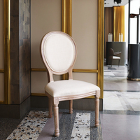 Chaise de salle à manger Louis XVI de Style français de haute qualité avec dos en rotin cadre en bois massif tissu Durable meubles de maison d'hôtel moderne