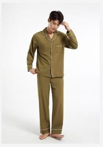 Pigiama da Uomo in Cotone Misto, Maniche Lunghe e Pantaloni, Comodo Set per Casa, Taglie Grandi, Prodotto in Cina - Product Image 3