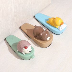 Cute <b>Animal</b> <b>Door</b> Stopper Resin Floor Mount Anti Collision <b>Door</b> Plug Living Room Decor Gift - Product Image 2
