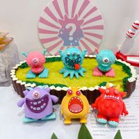 Nouvelle Gomme Monstre Cartoon en Gros, Sac Surprise, Papeterie Mignonne pour Étudiants, Boîte Surprise, Amusante à Effacer