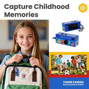 กล้องพวงกุญแจขนาดเล็ก - กล้องดิจิตอลย้อนยุคขนาดเล็ก 1080P FHD - กล้องพกพาขนาดเล็ก กล้องวินเทจขนาดกะทัดรัดสำหรับการเดินทางและการเรียน - Product Image 4