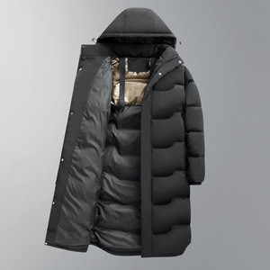 Veste mi-longue unisexe grande taille pour l'hiver, imperméable, 90% duvet de canard, épaisse, à capuche, style sport, pour parents et enfants - Product Image 6