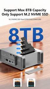 Syong แท่นเชื่อมต่อแบบ9-in-1 M.<span class=keywords><strong>2</strong></span> NVMe SSD MAC Mini M4/M4 Pro Dock กับ NVMe SSD Enclosure USB3.<span class=keywords><strong>2</strong></span>ความเร็วสูง PD 4K60Hz HDMI - Product Image 4