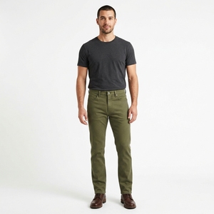 Jean en denim blanc pour homme, coupe droite, taille haute, en coton, décontracté, écologique et imperméable – Nouvelle tendance 2026 de qualité supérieure - Product Image 4