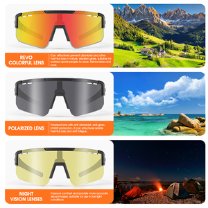 <span class=keywords><strong>Gafas</strong></span> de <span class=keywords><strong>Ciclismo</strong></span> WEST BIKING con Marco Grande, 3 <span class=keywords><strong>Colores</strong></span> con Lentes Intercambiables, <span class=keywords><strong>Gafas</strong></span> de Sol Polarizadas Fotocromáticas con Protección UV400 para Bicicleta - Product Image 6