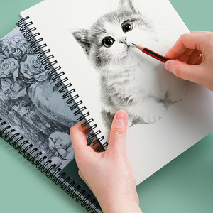 Bloc de <span class=keywords><strong>croquis</strong></span> A4 professionnel 30 feuilles/paquet de carnet de <span class=keywords><strong>croquis</strong></span> à spirale pour artiste charbon de bois pour <span class=keywords><strong>croquis</strong></span> - Product Image 4