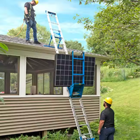 Equipo de Elevación Eléctrico Portátil para Interiores, para Levantar Materiales de Construcción, con Capacidad para 100 kg desde el Suelo hasta 35 Metros de Altura