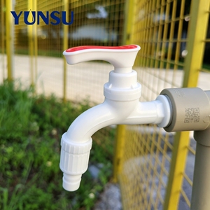 Health Sanitary Plastic Bibcock Faucet Quick Connection Water Tap with Streamlined Design - Product Image 1