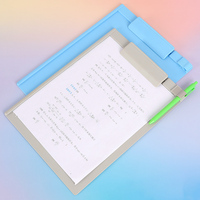 Portapapeles Plegable de Doble Cara para Enfermería, Marca YUZMEI, con Clip Metálico, Tamaño A4