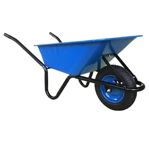 Brouette WB6414 Produit Pour La Construction De Bâtiments De Jardin Prix Moins Cher Plateau En Métal Robuste 150kg Brouette