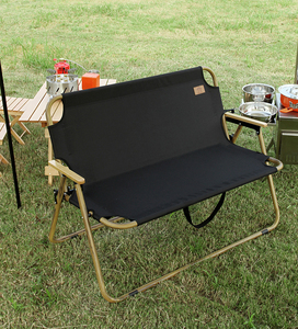 Chaise de camping pliable et portable en aluminium pour couple, siège d'amour coréen pour <span class=keywords><strong>2</strong></span> personnes, Offre Spéciale prêt à être expédié - Product Image 1