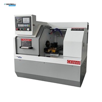 Rogram-torno compacto pequeño con control, máquina de torno horizontal 0640, precio barato