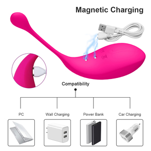 Potente Vibrador de Huevo con Control Remoto Inalámbrico de Silicona, Juguetes Sexuales para Mujeres, Vibrador de Punto G Portátil, Huevo del Amor - Product Image 6